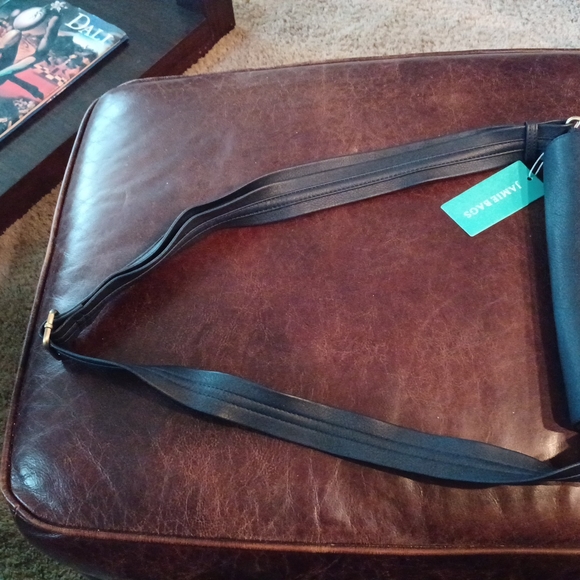 Dark Blue Leather Jamie Bag - Picture 6 of 6